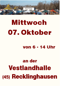Trödeln an der Vestlandhalle Recklinghausen