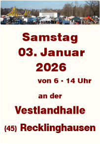 Trödeln in Recklinghausen an der Vestlandhalle seit 1987