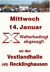 Trödeln in Recklinghausen an der Vestlandhalle seit 1987